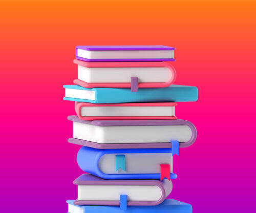 image of stack of books