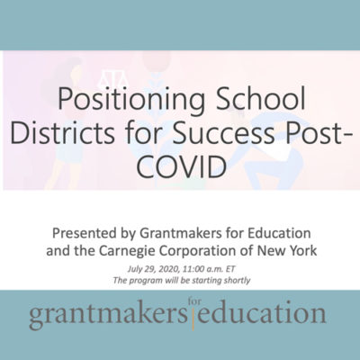 Positioning School Districts for Success Post-COVID