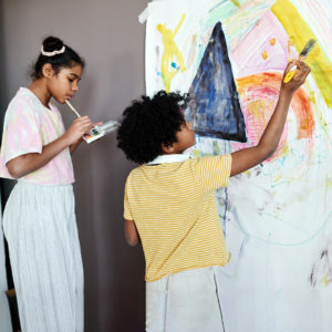 Youth painting