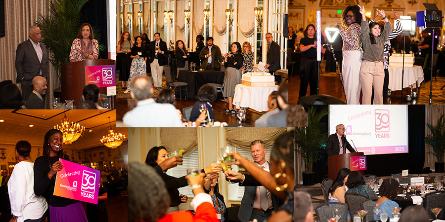 Collage of 30th anniversary celebratory photos